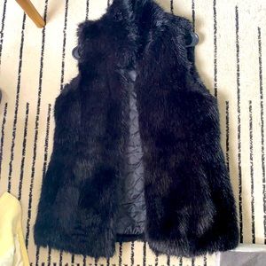 Banana Republic Faux Fur Vest size Small